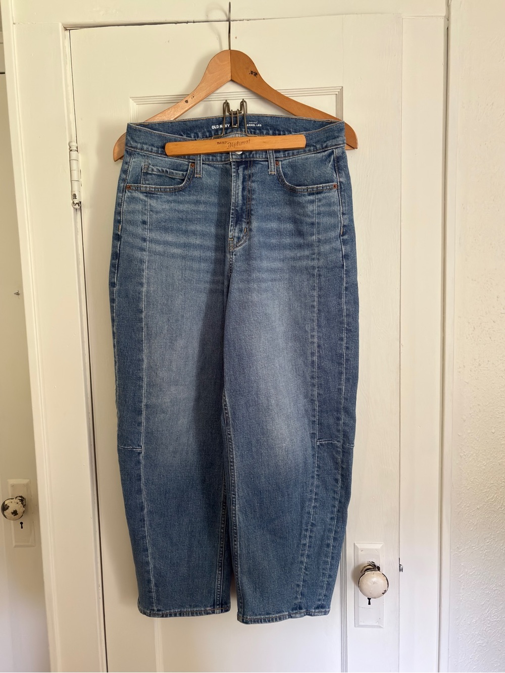 Blue Women's High-Rise Straight Jeans